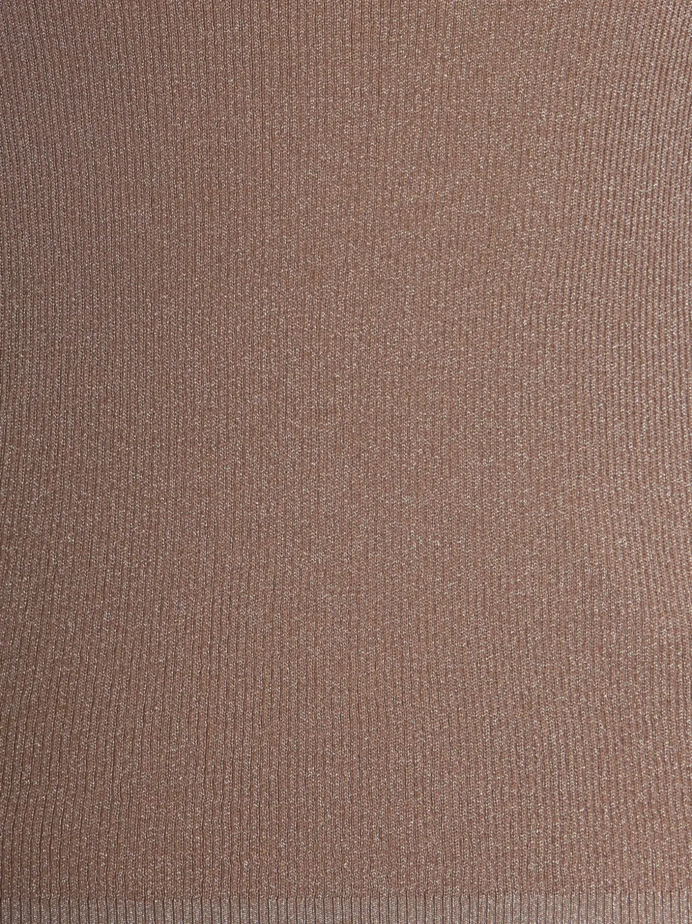 Max Mara Geribbeld metallic T-shirt Beige
