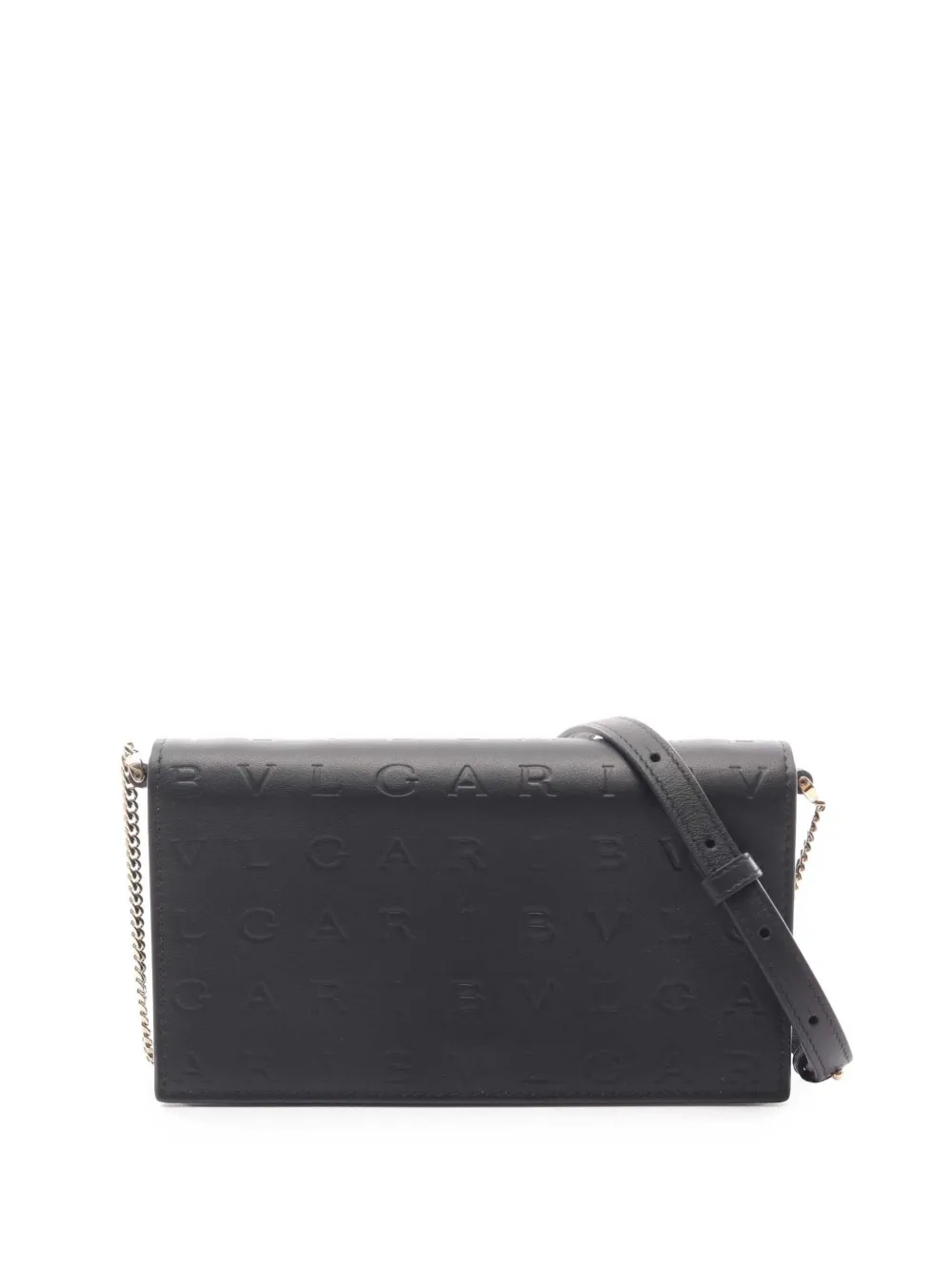 Bvlgari Pre-Owned 2010-2026 Leather Infinitum Wallet on Chain crossbody bag - Nero