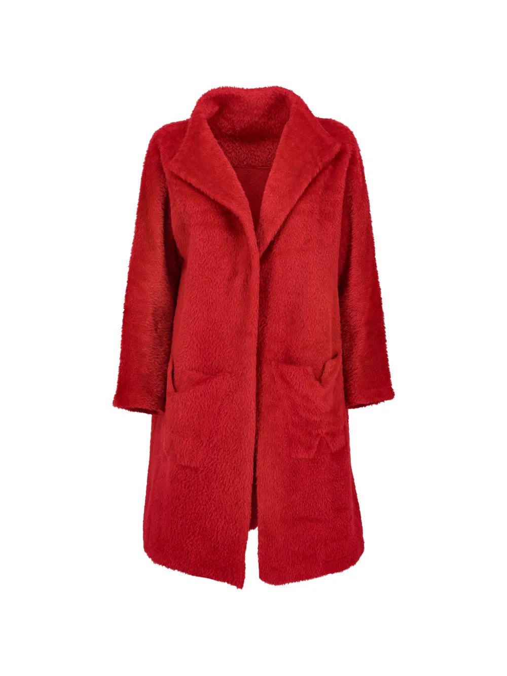Vintage textured-finish coat - Rot
