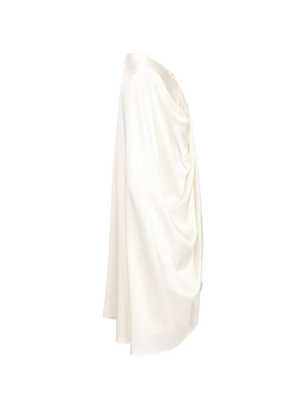 Stella McCartney Gedrapeerde mini-jurk met cape Wit