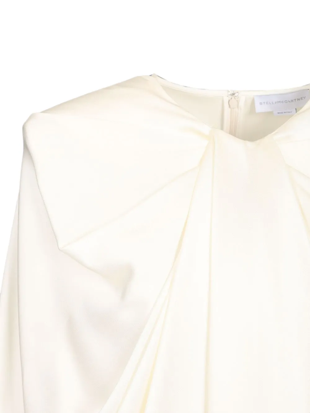 Stella McCartney Gedrapeerde mini-jurk met cape Wit