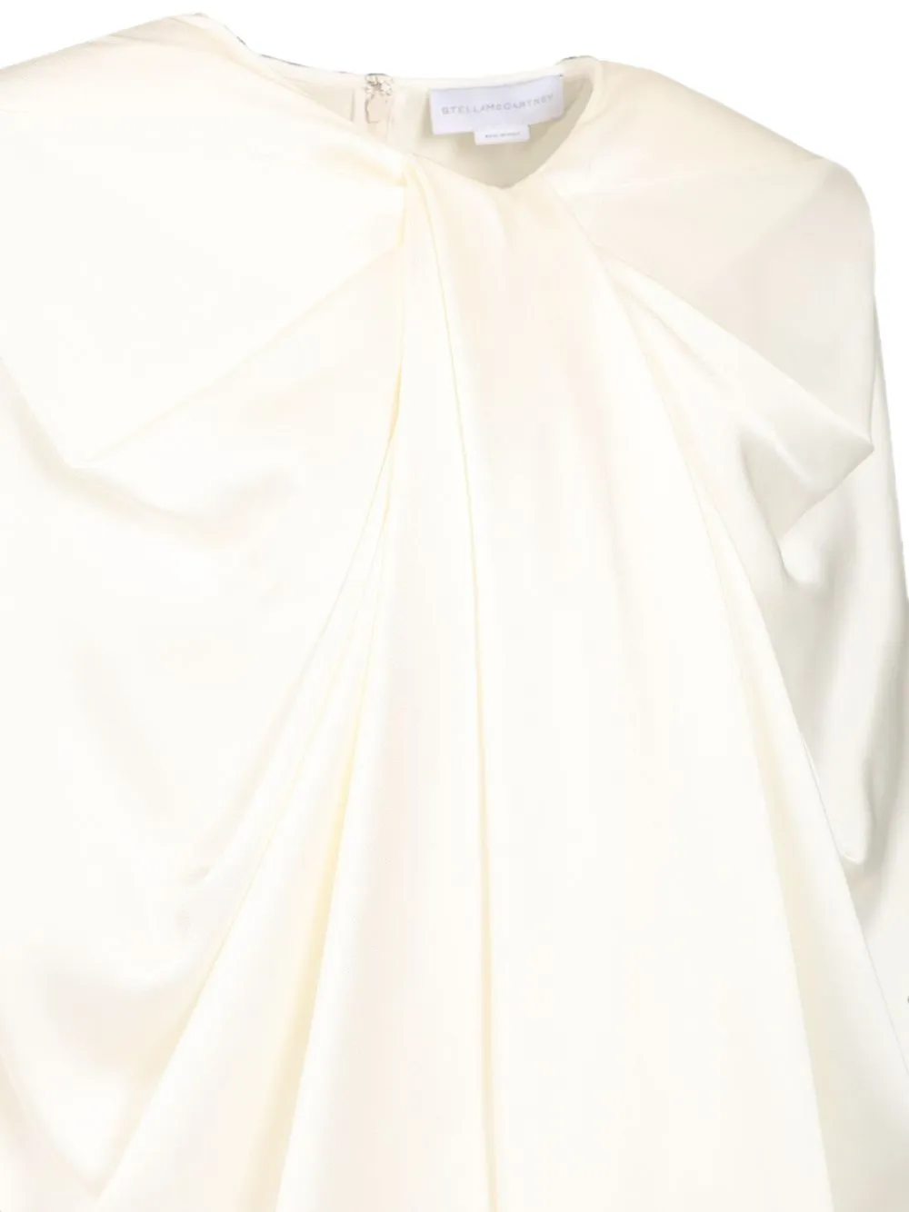 Stella McCartney Gedrapeerde mini-jurk met cape Wit