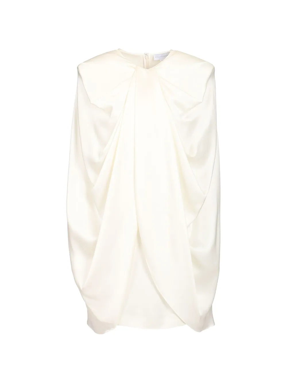 Stella McCartney draped cape mini dress - Bianco