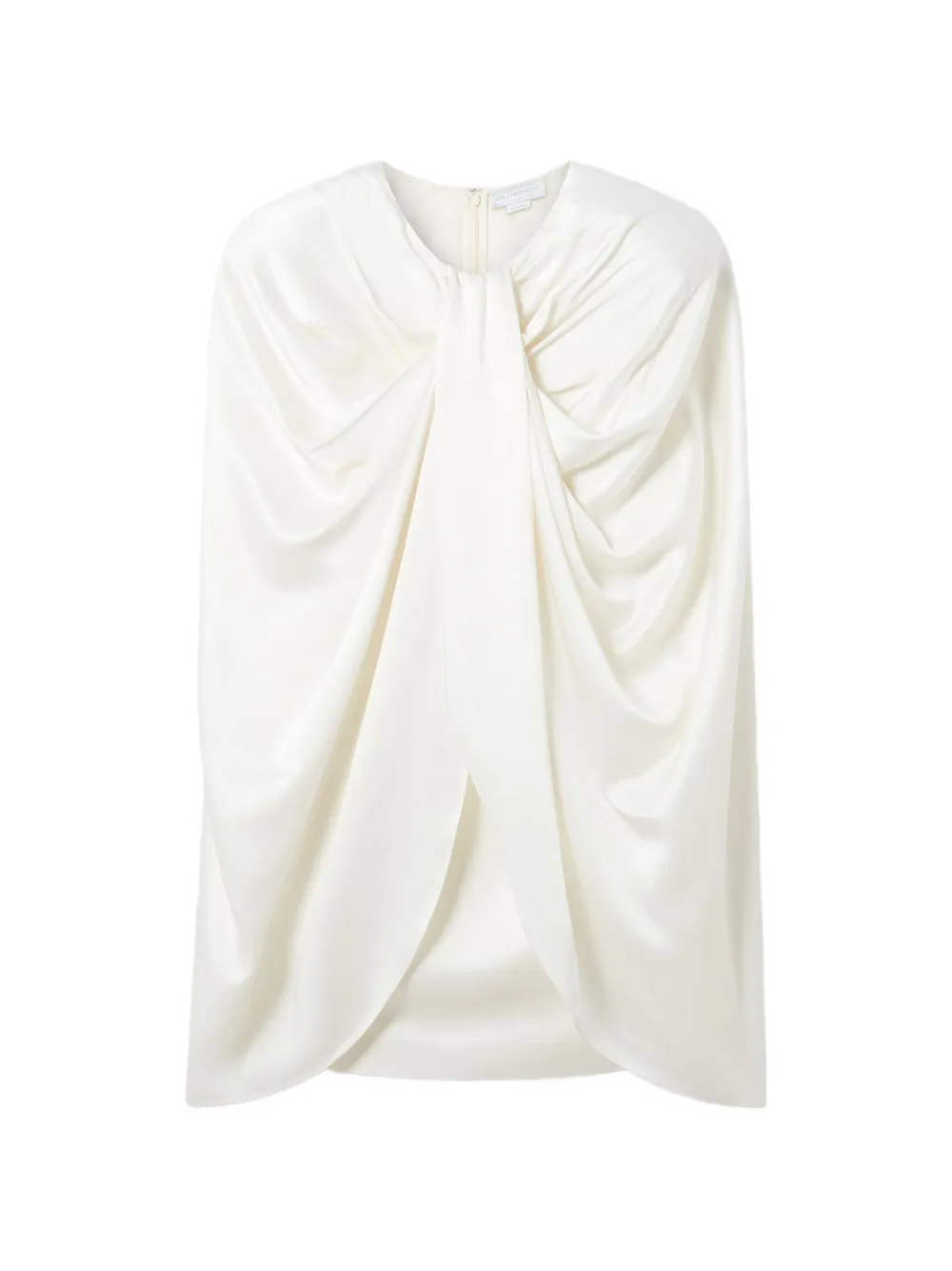 Stella McCartney draped cape mini dress - Bianco