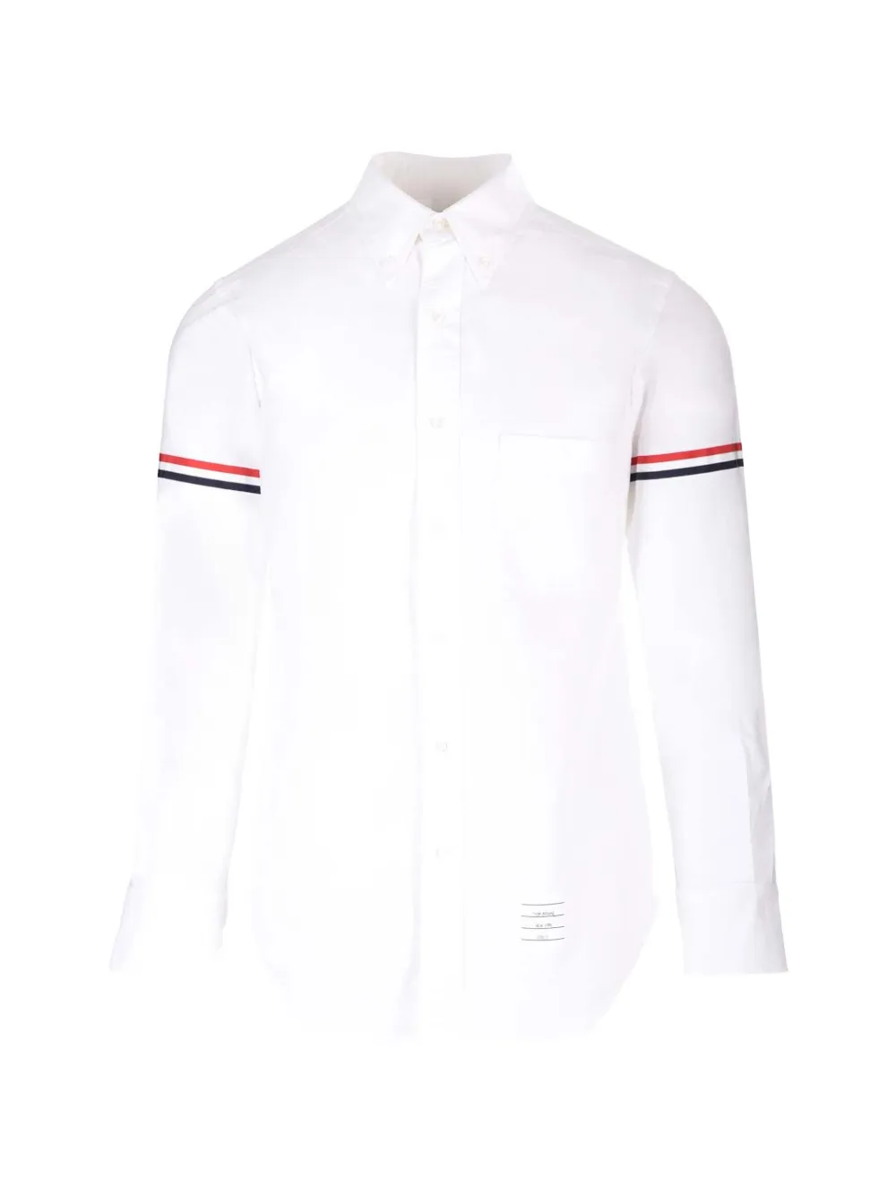 Thom Browne Oxford stripe-detail shirt - White