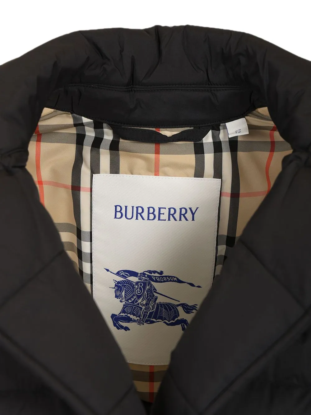 Burberry Kent gewatteerde jas Zwart