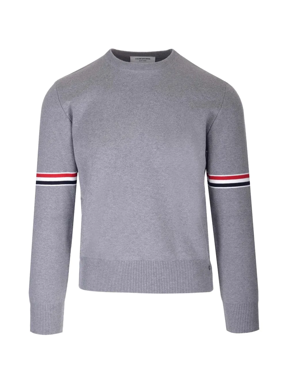 Thom Browne Milano-knit RWB-stripe sweater - Grey