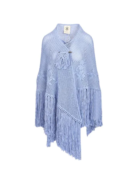 Chiara Is fringe-trim knitted shawl