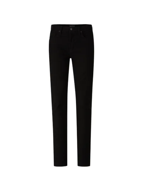 TOM FORD logo-patch jeans