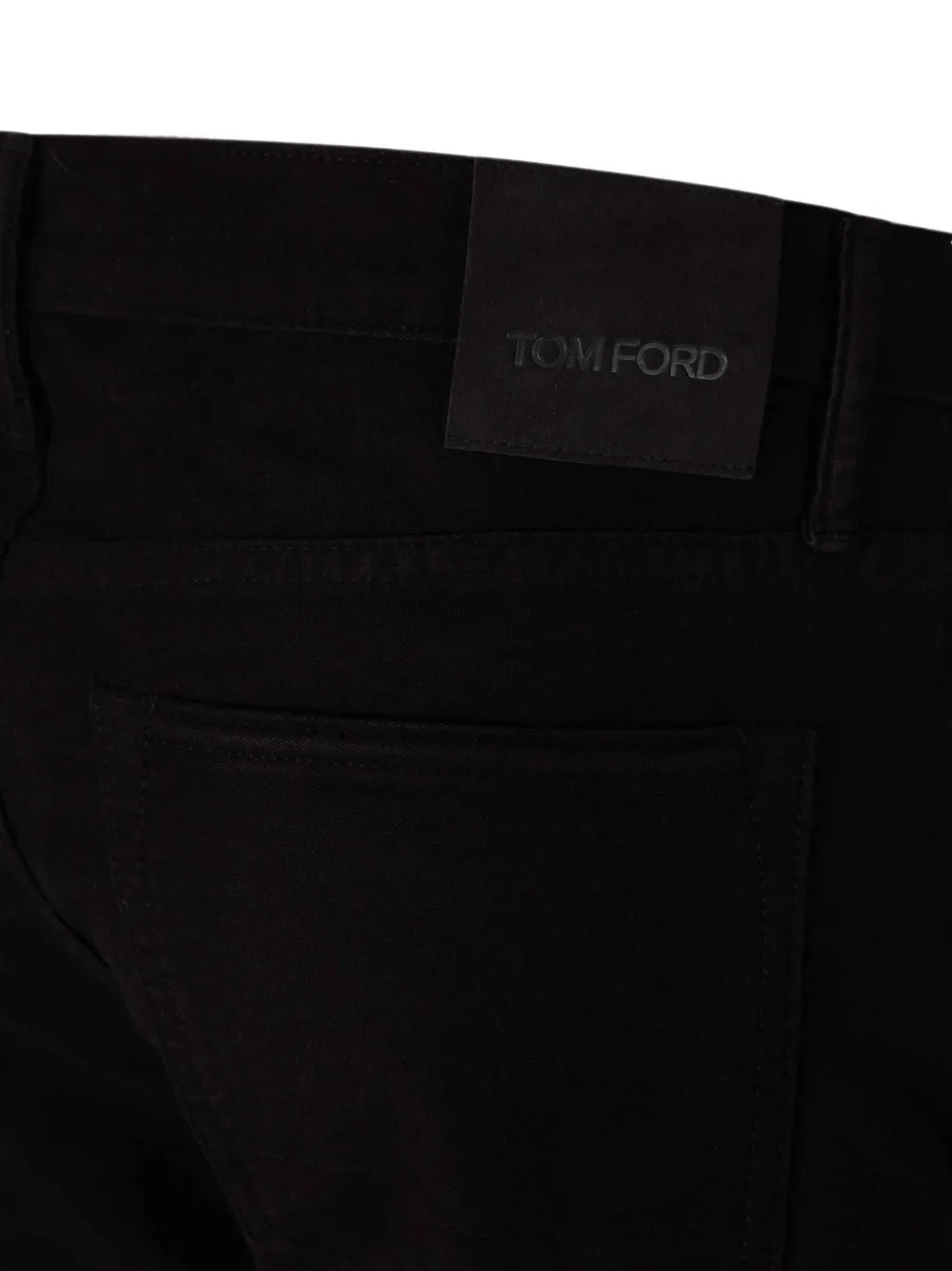TOM FORD Jeans met logopatch Zwart