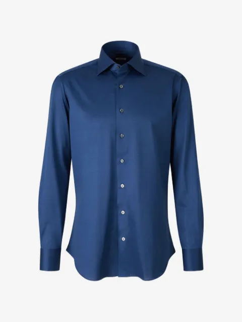 Fray Gabriel spread-collar shirt