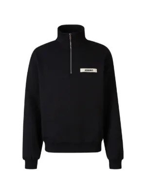 Jacquemus logo-patch Hoodie | ブラック | FARFETCH JP