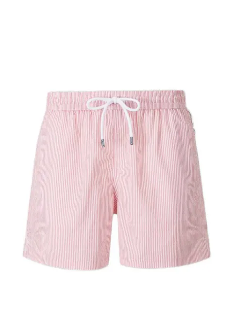 Fedeli Madeira seersucker striped swim shorts