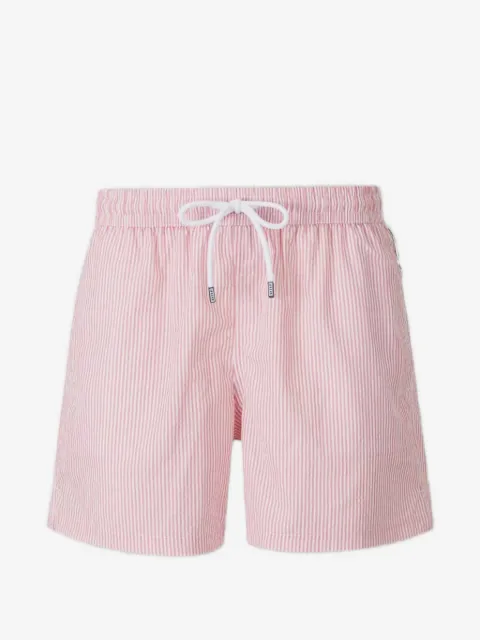 Fedeli Madeira seersucker striped swim shorts