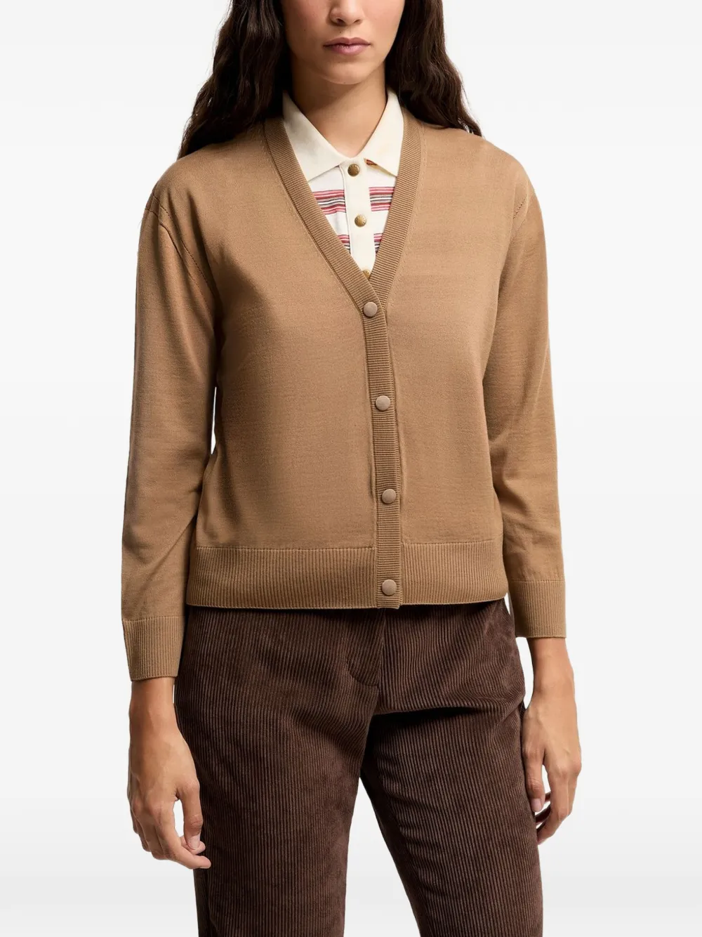 Moncler Vest met logopatch Beige