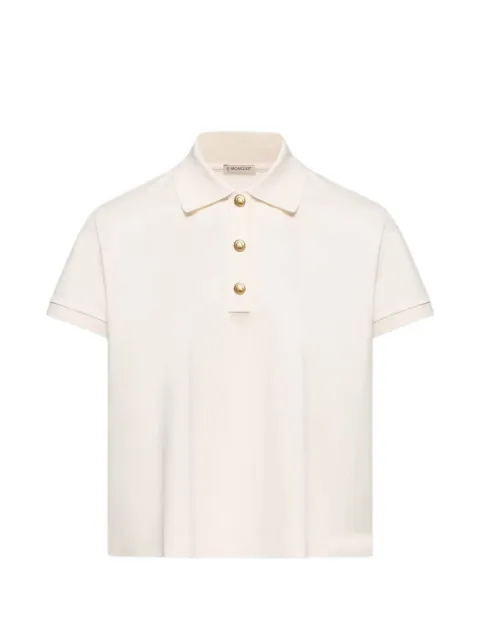 Moncler logo-patch polo shirt