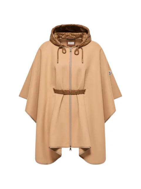 Moncler belted hooded cape