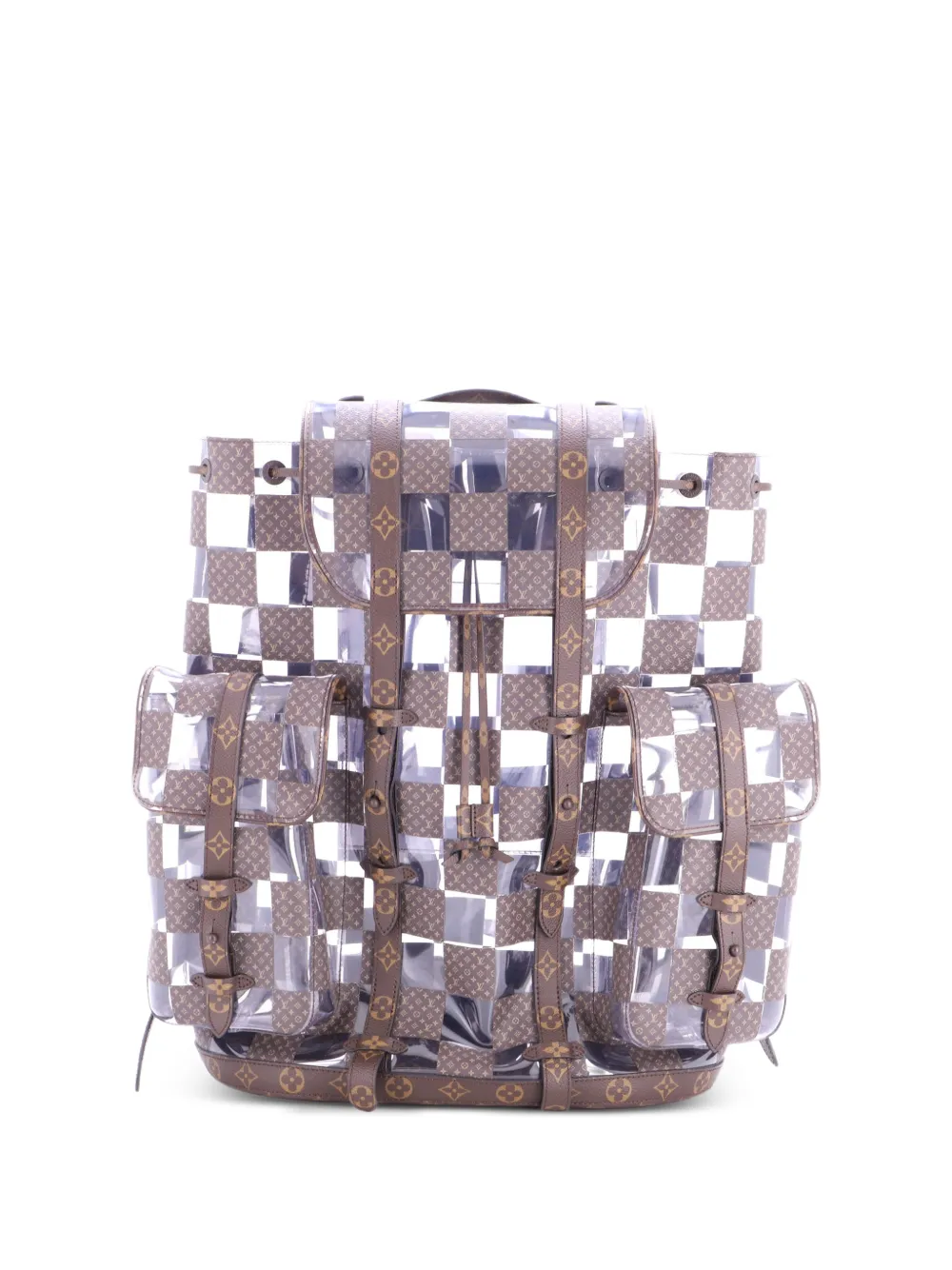 Louis Vuitton Pre-Owned Christopher Limited Edition Monogram Chess Canvas and PVC GM backpack - Brown