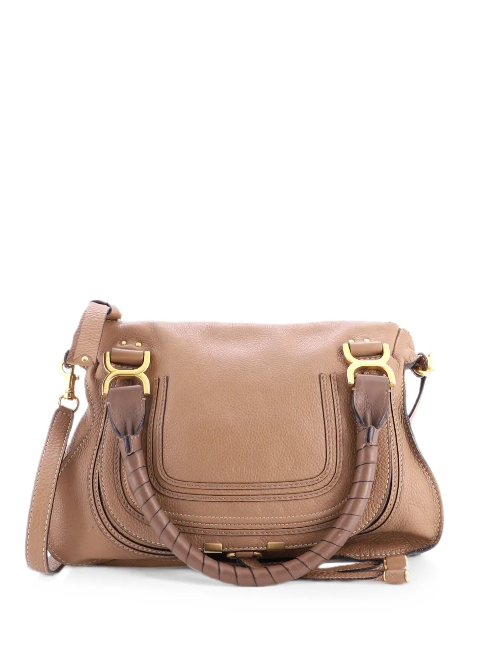 Chloé Pre-Owned Marcie Leather Small satchel - Marrone