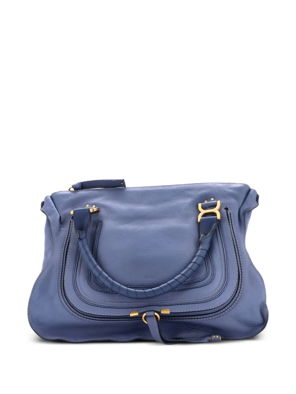 Chloé Pre-Owned Marcie Leather Large shoulder bag - Blu