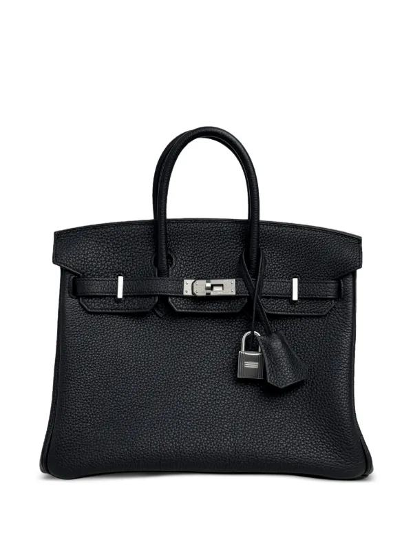 Hermès Pre-owned 2025 Birkin 25 Handbag in Black