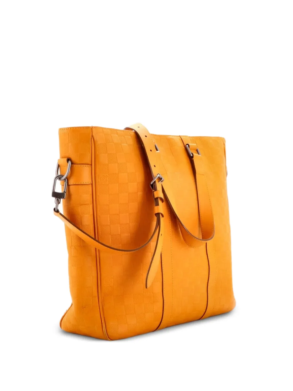 Louis Vuitton Pre-Owned Borsa tote Tadao MM in pelle Damier Infini - Giallo