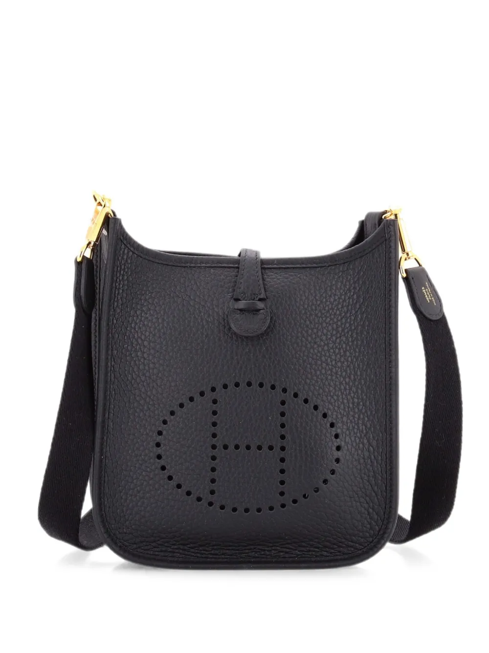 Hermès Pre-Owned Evelyne Bag Gen III Clemence TPM Umhängetasche - Schwarz