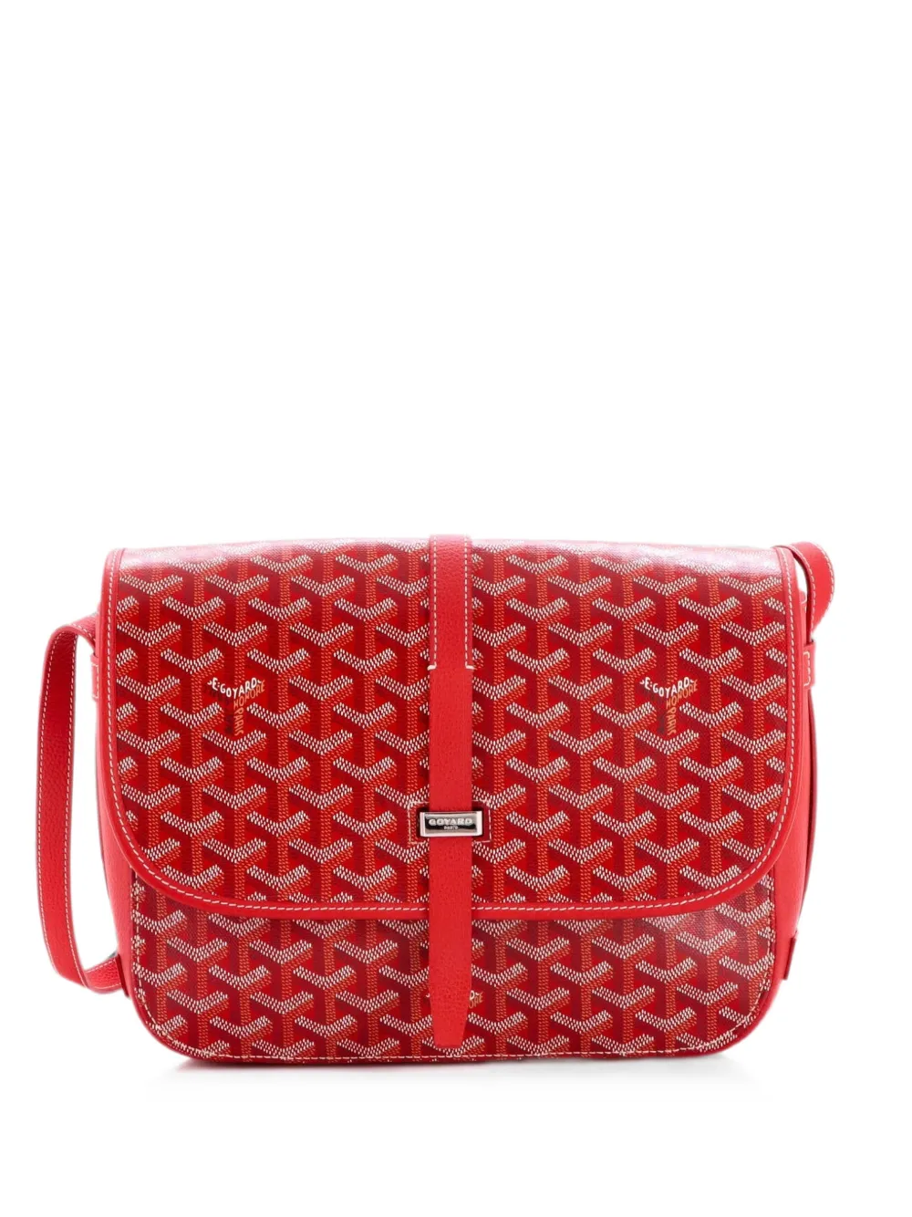 Goyard Pre-Owned Belvedere II Messenger Bag Coated Canvas MM crossbody bag - Rosso