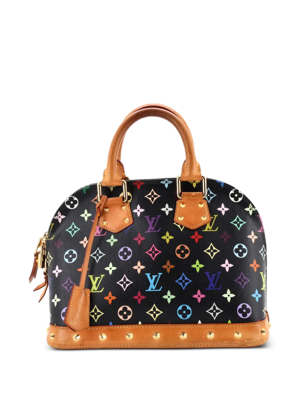 Louis Vuitton Pre-Owned Alma Handbag Monogram Multicolor PM satchel - Black