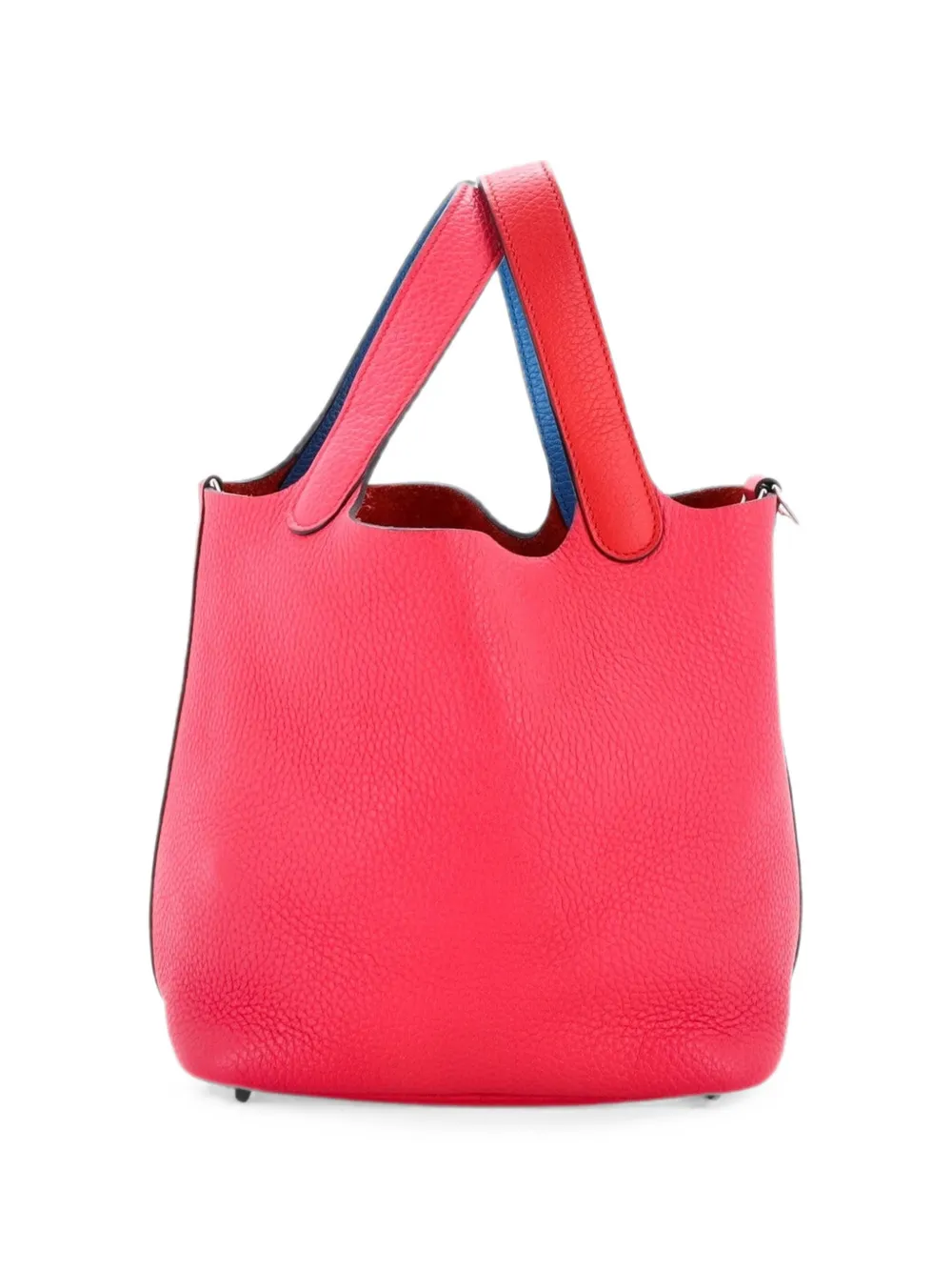 Hermès Pre-Owned Picotin Lock Bag Tricolor Clemence PM bucket bag - Blu
