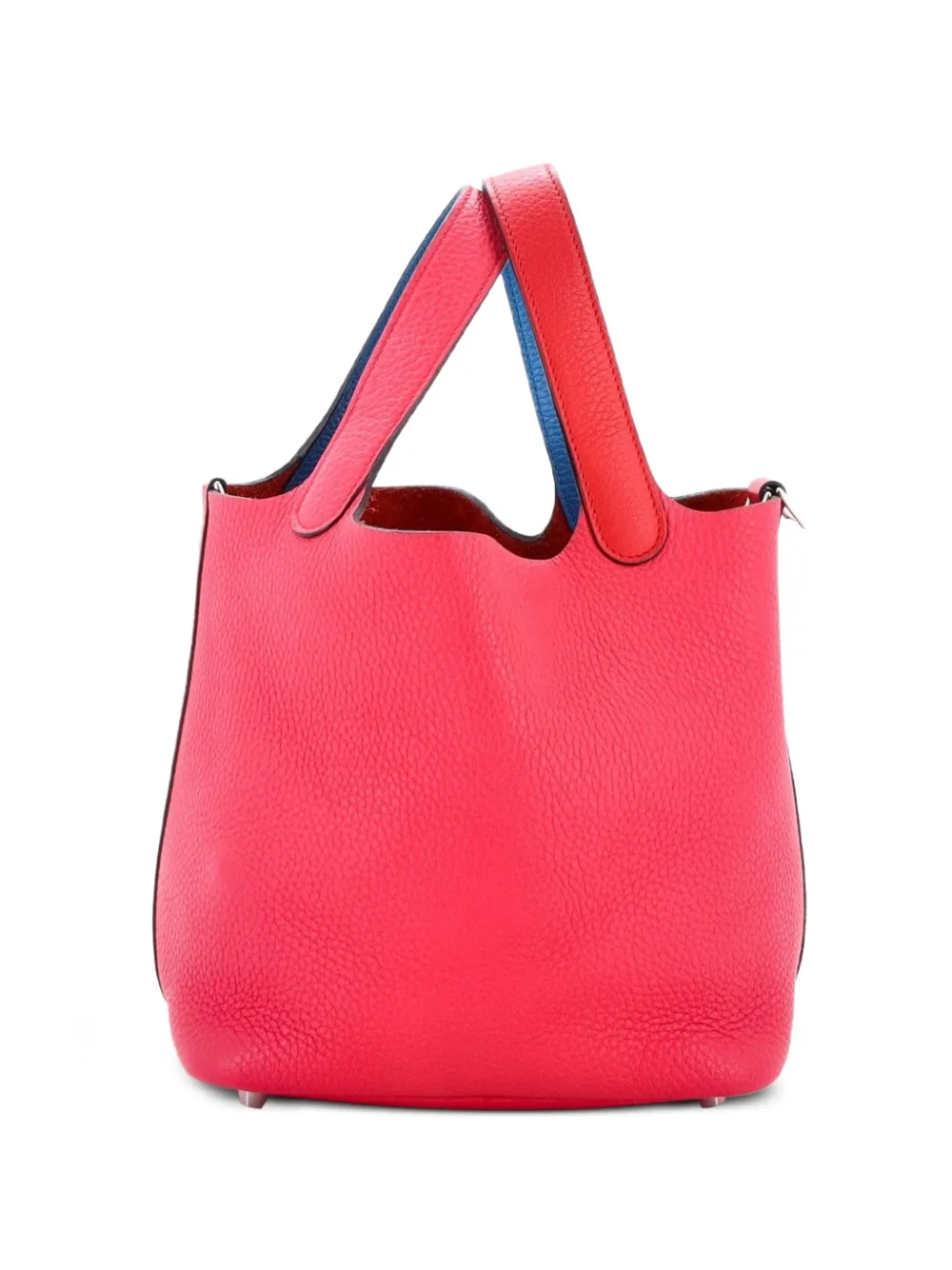 Hermès Pre-Owned Picotin Lock Bag Tricolor Clemence PM bucket bag - Blu