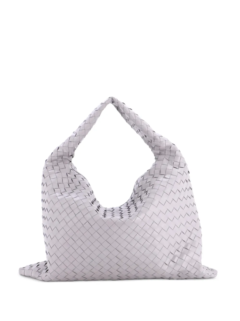Bottega Veneta Pre-Owned Große Hop Intrecciato Beuteltasche - Grau
