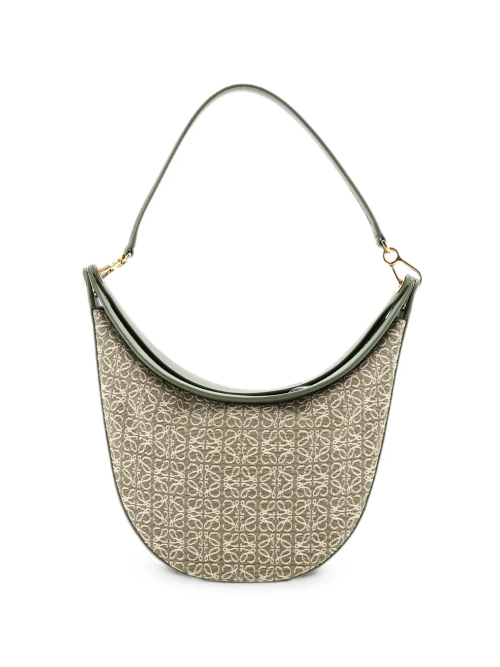 Loewe Pre-Owned Luna Hobo Anagram Jacquard Small shoulder bag - Green