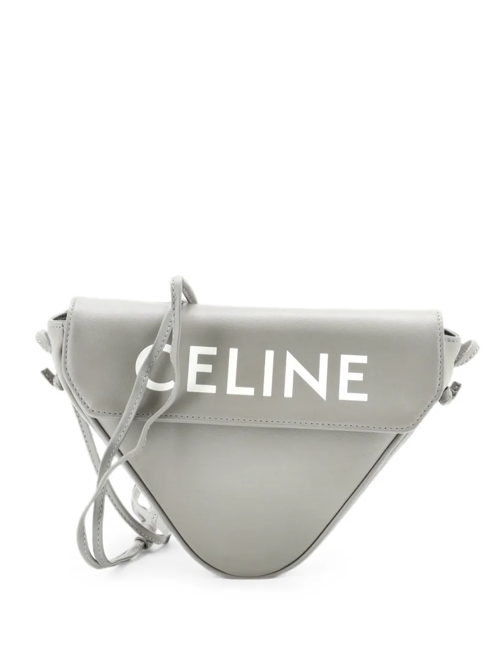 Celine Pre-Owned Triangle Bag Leather Small crossbody bag - Grigio