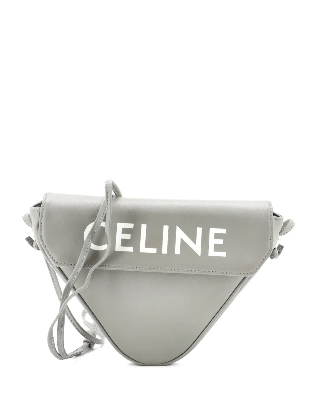 Celine Pre-Owned Triangle Bag Leather Small crossbody bag - Grey