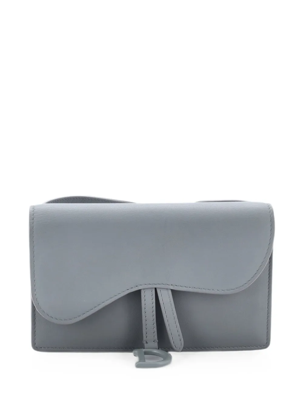Christian Dior Pre-Owned Saddle Rectangular Leather belt bag - Grigio