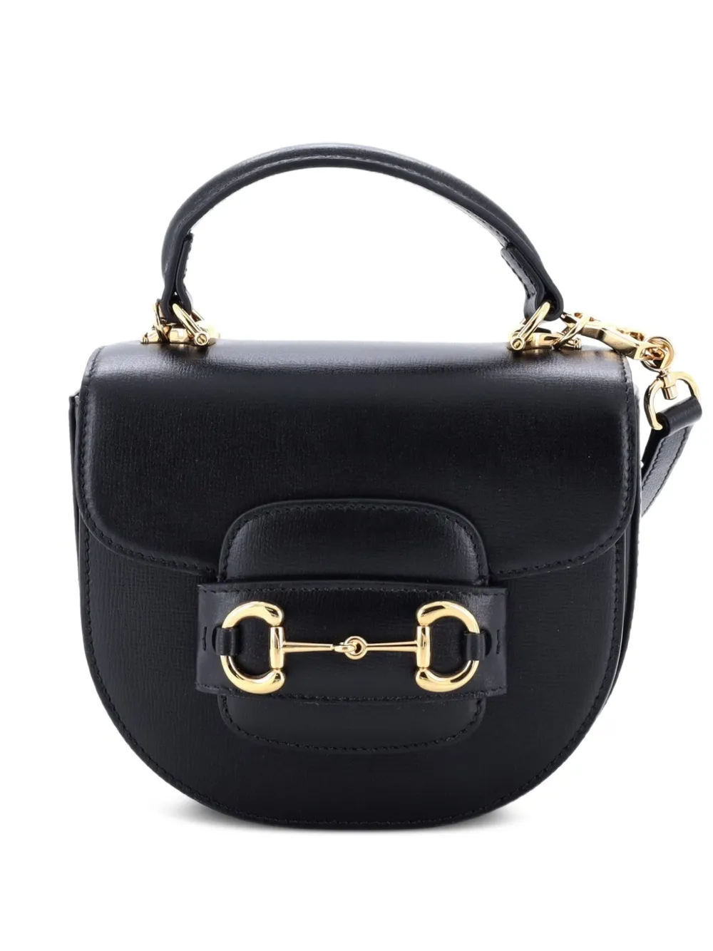 Gucci Pre-Owned Mini Horsebit 1955 Umhängetasche mit Henkel - Schwarz