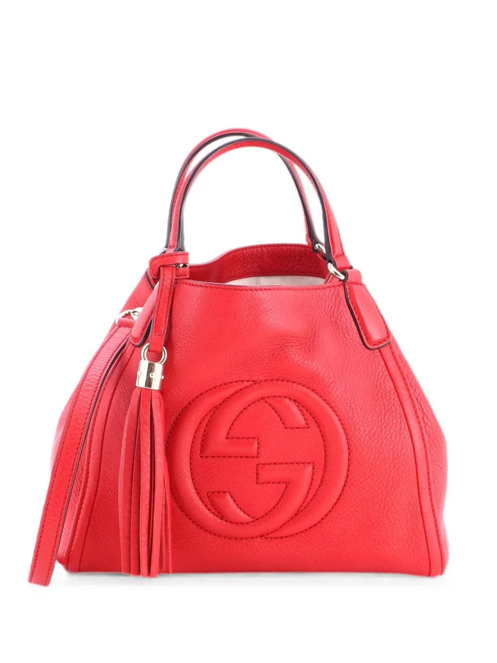 Gucci Pre-Owned Soho Convertible Leather Small shoulder bag - Rosso