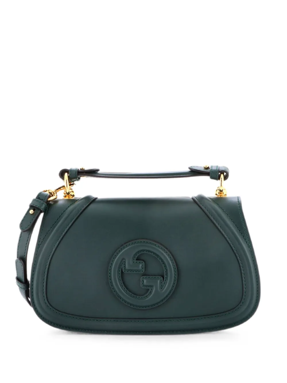 Gucci Pre-Owned Blondie NM Top Handle Bag Canvas with Leather Medium shoulder bag - Verde