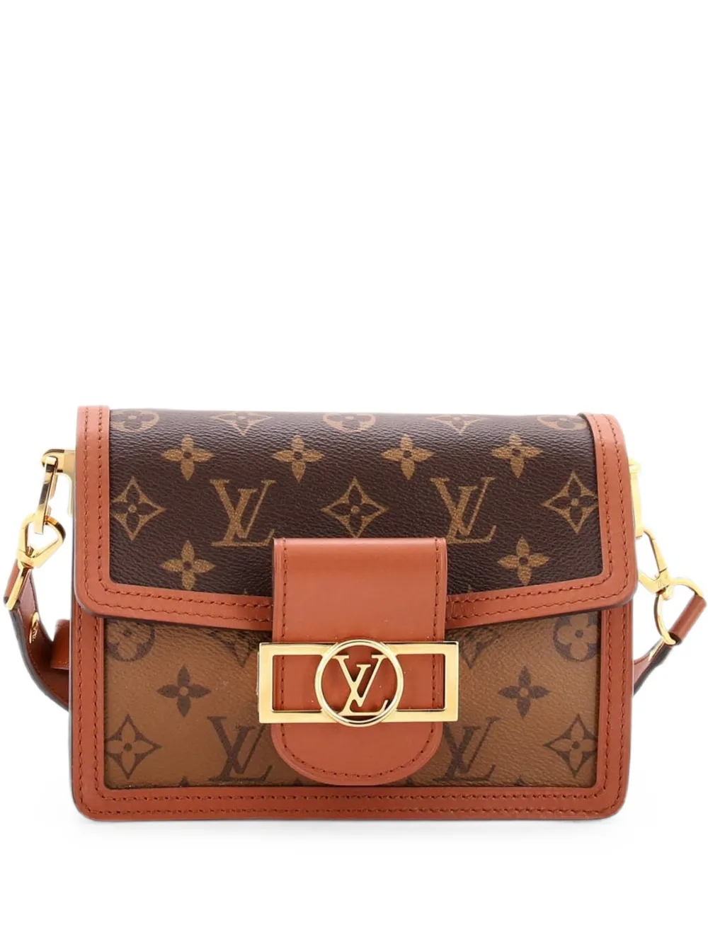 Louis Vuitton Pre-Owned Dauphine Shoulder Bag Reverse Monogram Canvas Mini crossbody bag - Marrone