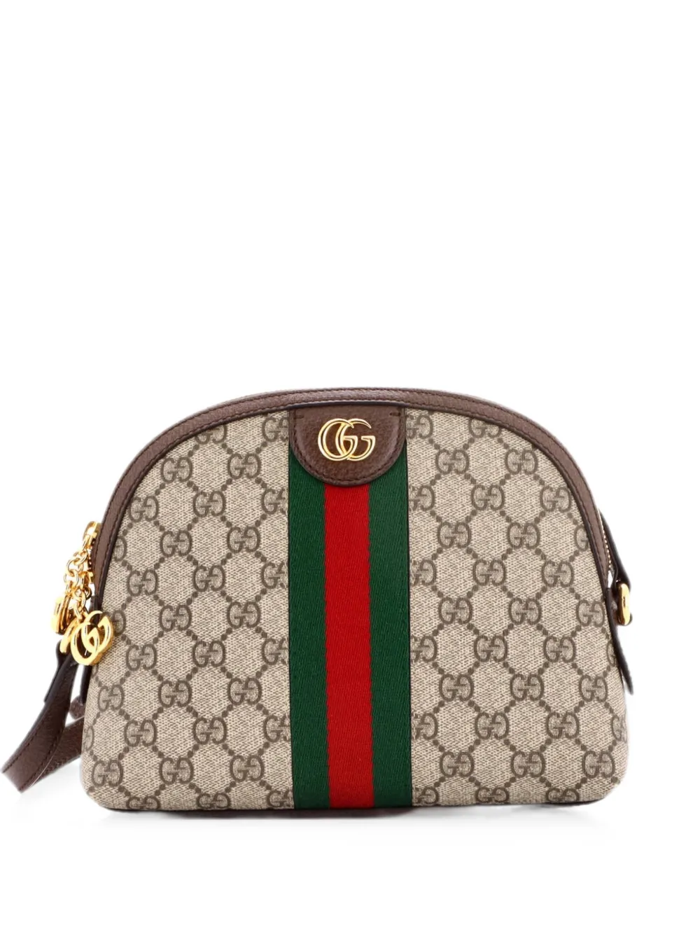 Gucci Pre-Owned Ophidia Dome GG Coated Canvas Small shoulder bag - Marrone