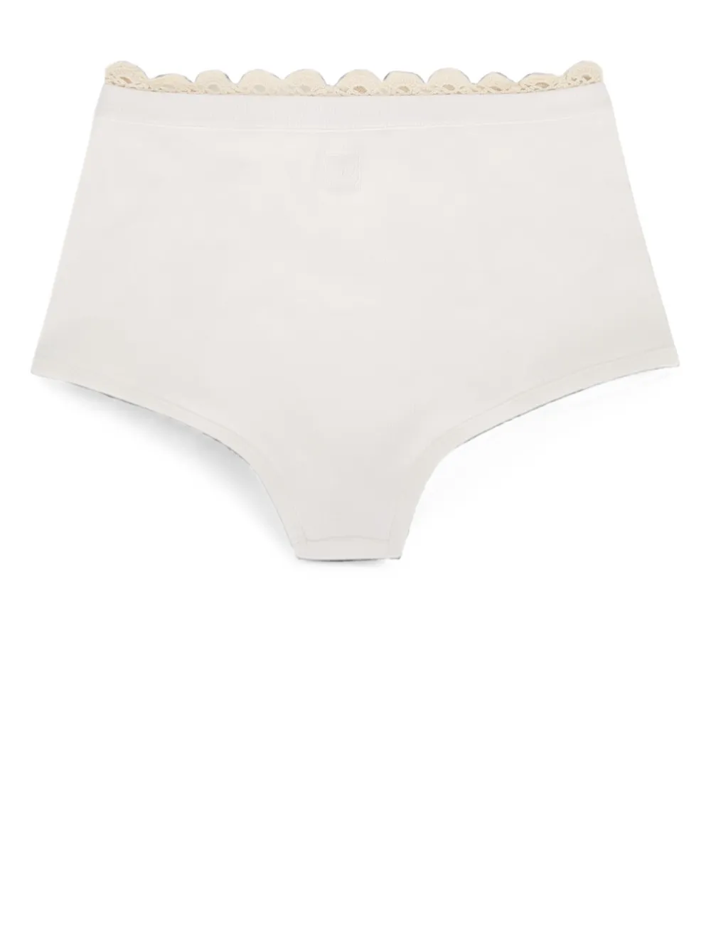Magda Butrym Geribbelde shorts met gewelfde afwerking Wit