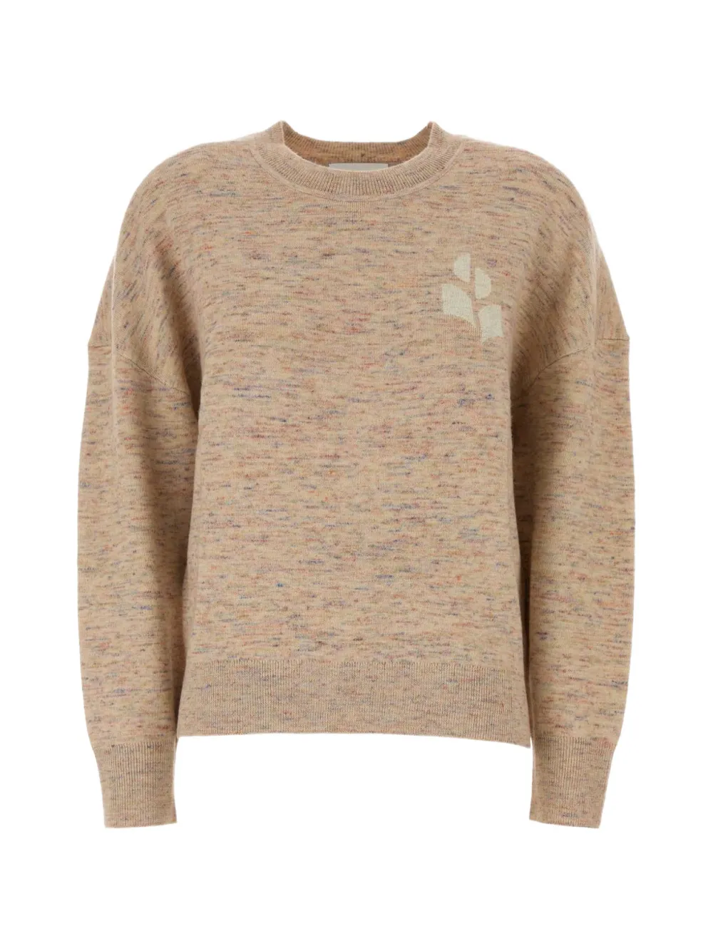 MARANT ÉTOILE logo-embroidered melange sweatshirt - Rosa