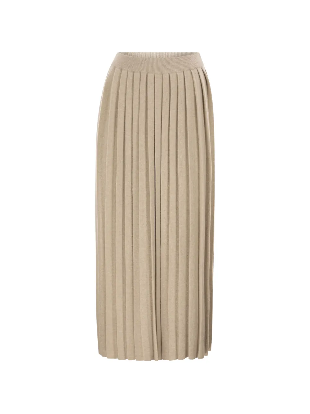Fabiana Filippi pleated knitted skirt - Nude
