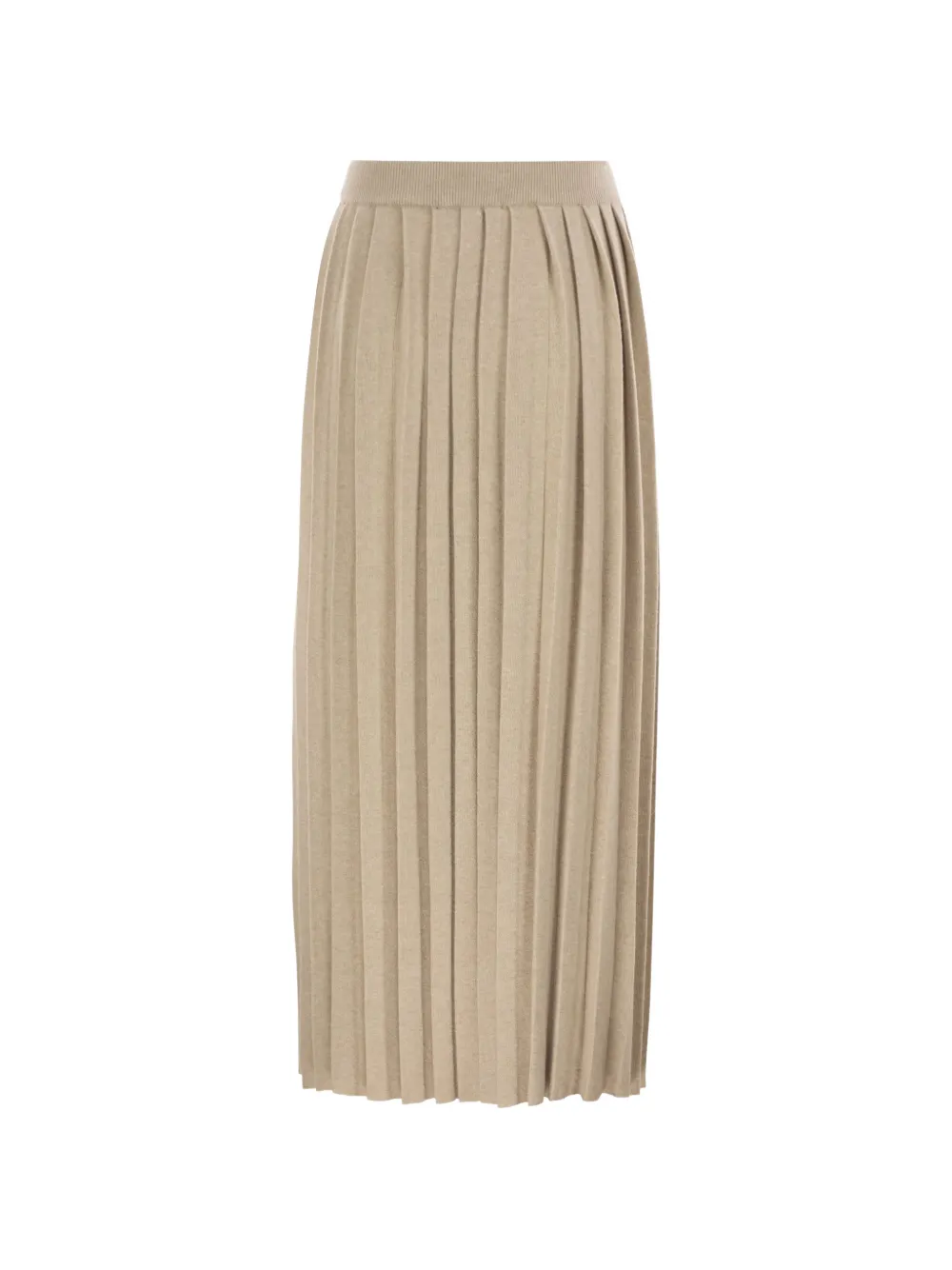 Fabiana Filippi Gebreide plooirok Beige