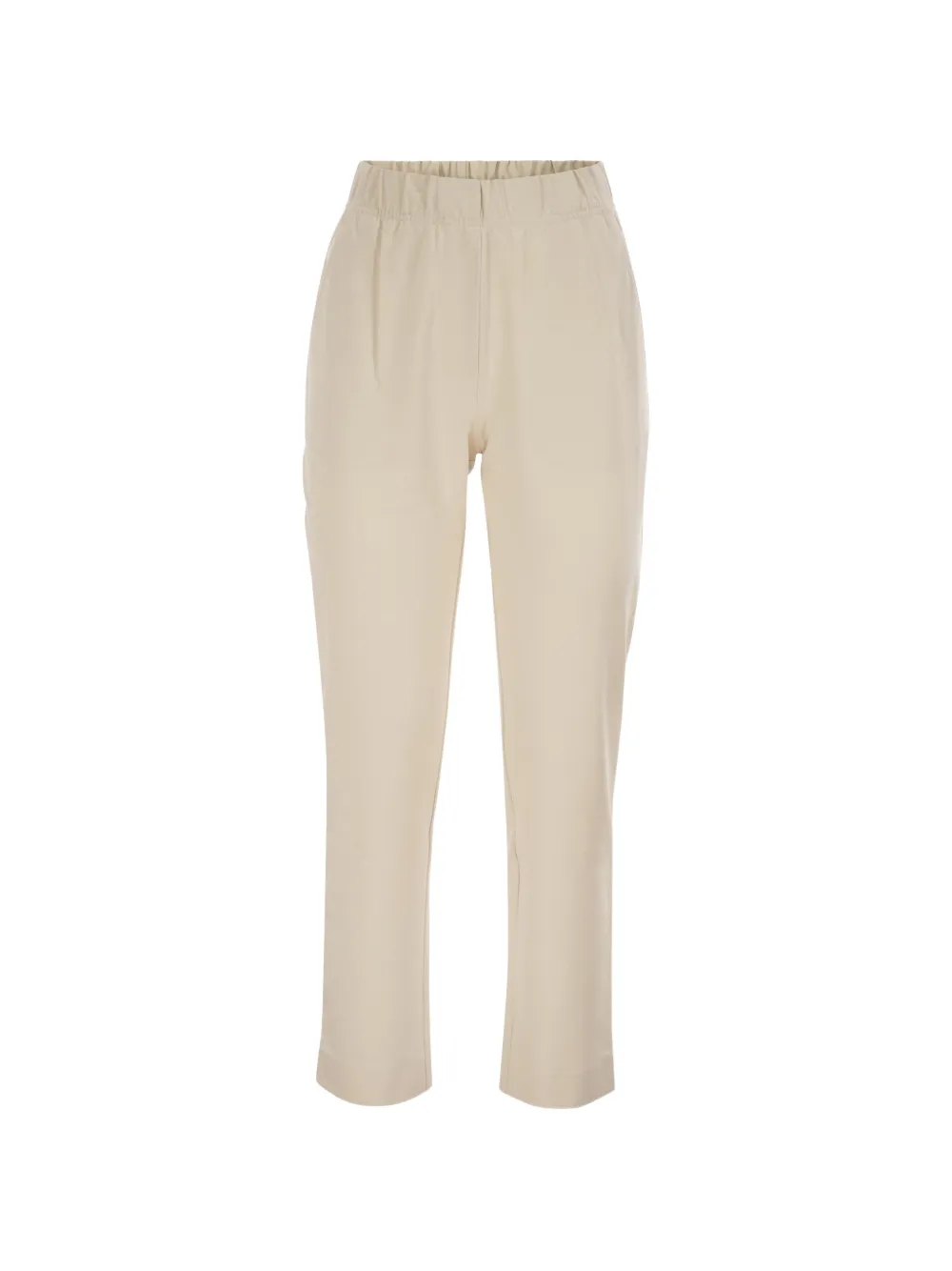 Weekend Max Mara slim-fit stretch-jersey trousers - Nude