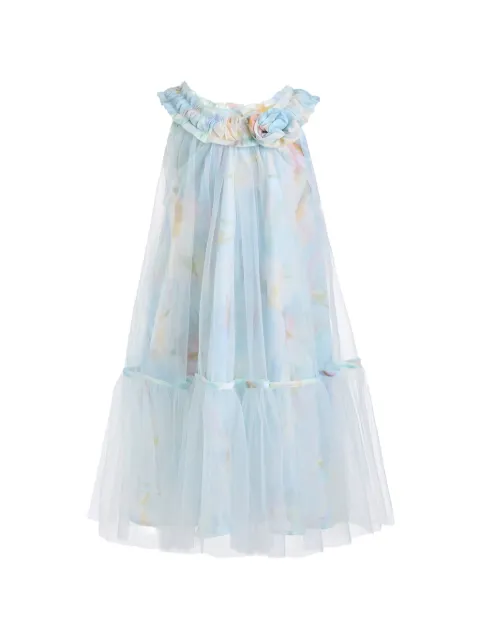Mimi Tutu floral-print tulle dress