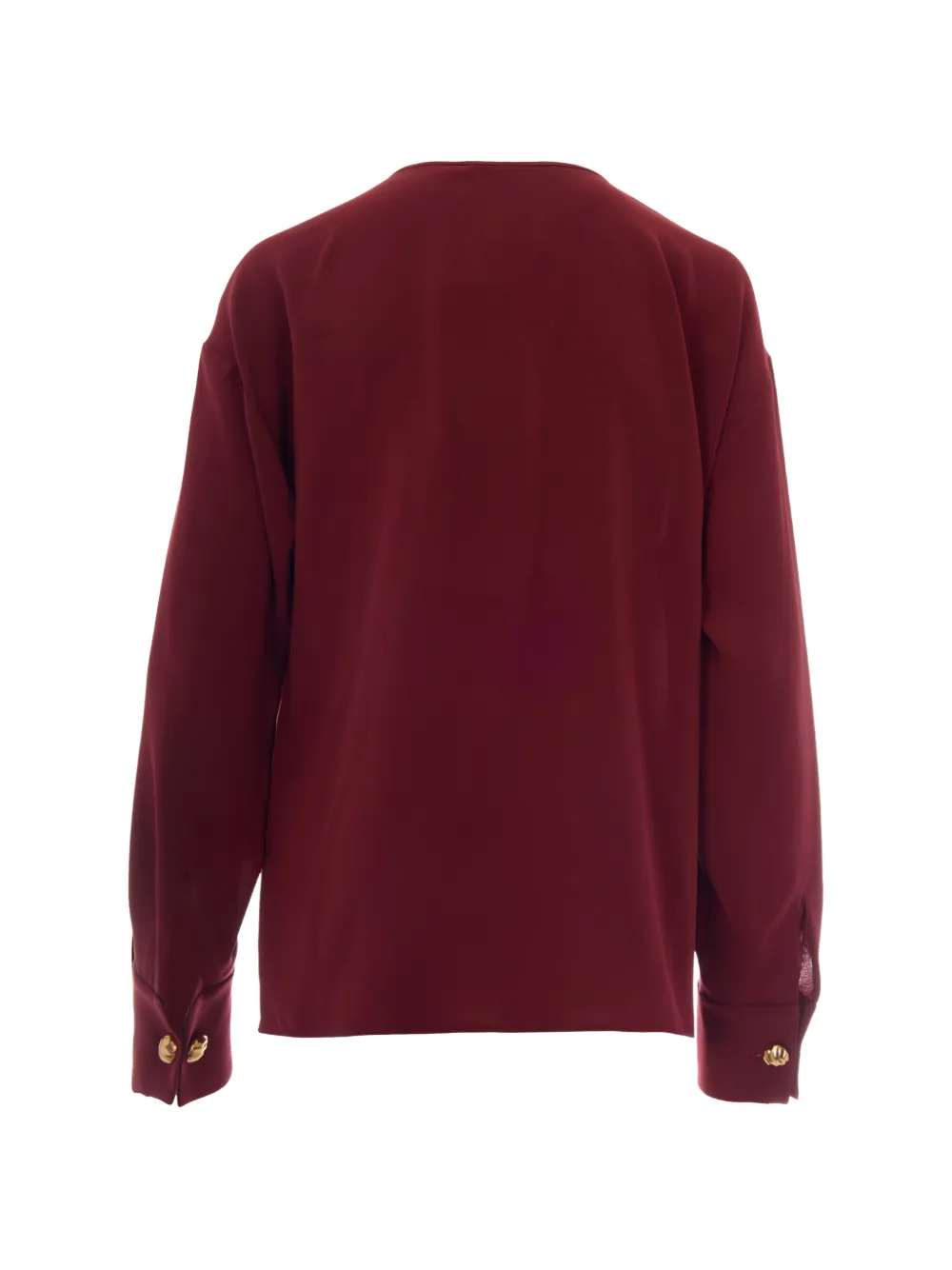 Max Mara Blouse met col Rood