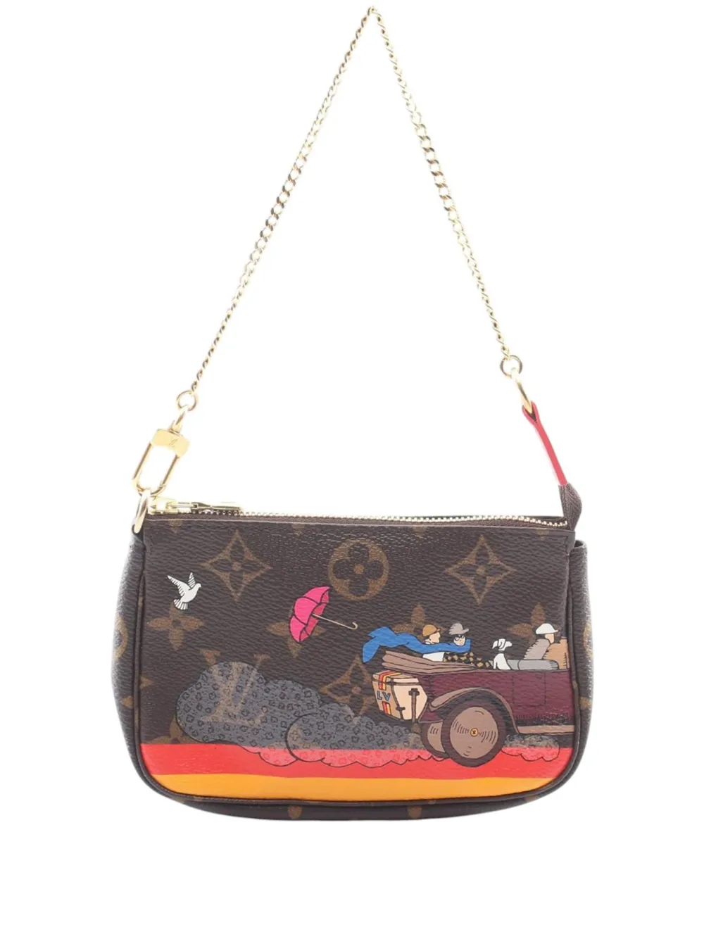 Louis Vuitton Pre-Owned 2015 Monogram Evasion Mini Pochette Accessoires handbag - Marrone