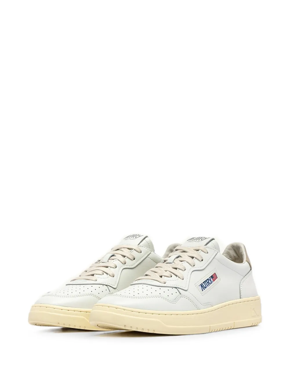 Autry Medalist perforated leather sneakers Wit